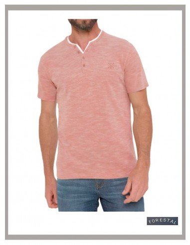 Camiseta hombre tallas especiales en coral claro Forestal 741657
