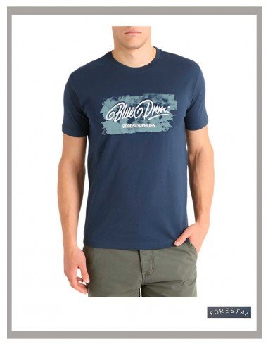 Camiseta hombre tallas especiales azul marino Forestal 701265