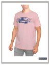 Camiseta hombre tallas grandes rosa palo Forestal 701272