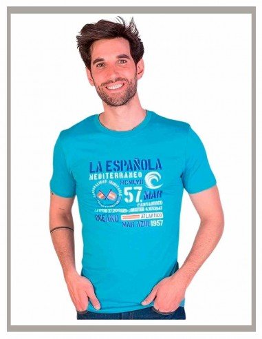 Camiseta de hombre La Española en azul royal 10714