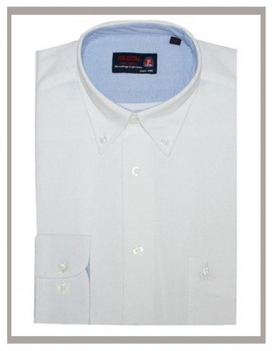 Camisa hombre oxford en blanco Forestal 900-003